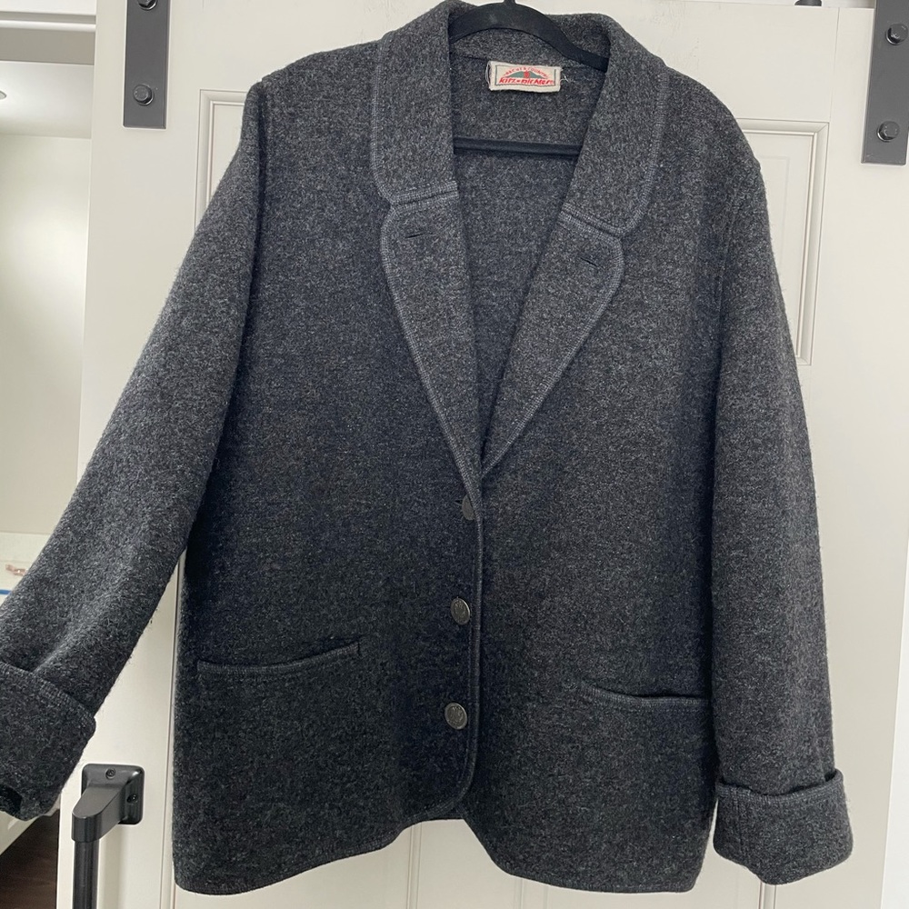 WOOL ✨ KITZ PICHLER Tracht & Country PURE NEW WOOL sweater jacket